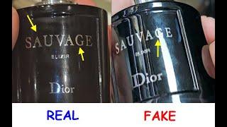 Dior Sauvage elixir real vs fake. How to spot fake Dior Sauvage perfume