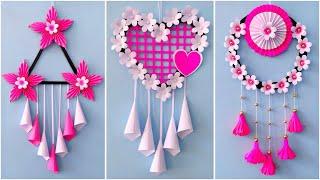 how to make wall hanging with waste material / beautiful small craft ideas paper home decoration