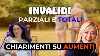 AUMENTO PENSIONI  SPETTANO ANCHE AD INVALIDI (parziali/totali)?