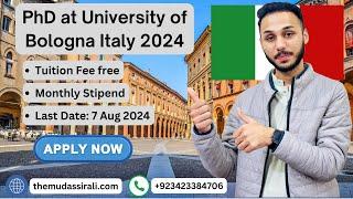 How to Apply for PhD at University of Bologna | How to apply for Italy Scholarship 2024 #PhD_Italy