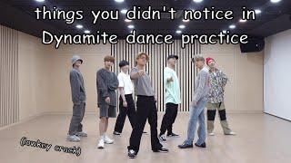 things you didn't notice in Dynamite dance practice (lowkey crack)