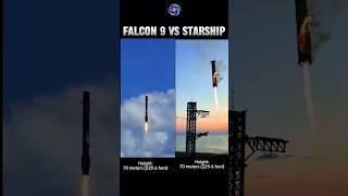 Falcon 9 vs Starship Super Heavy Booster: The Future of SpaceX Rockets Comparison #starship #falcon9