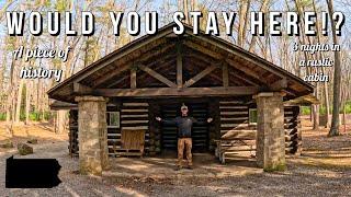 Would YOU stay here? | 1930's CCC built cabin | Clear Creek State Park