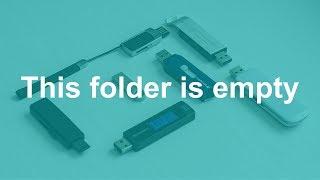 Seeing “This folder is empty” when opening a USB drive? Here's a solution!