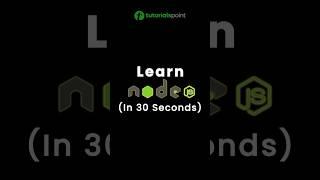 Learn Node.js in 30 Seconds #shorts #nodejs