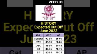 UGC NET June 2023 Cut off | UGC NET History Expected Cut off #ugcjrf  #ugcnethistory  #100  #nta