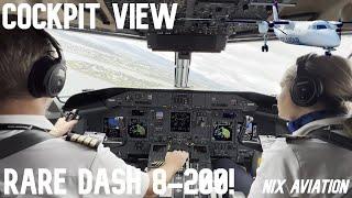 Cockpit View Arrival - Icelandair Dash 8-200 - Bildudilur (BIU)