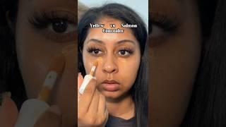 YELLOW VS SALMON CONCEALER #makeup