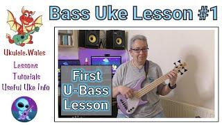 Bass Ukulele Lesson 1 - Beginner U Bass Tutorial