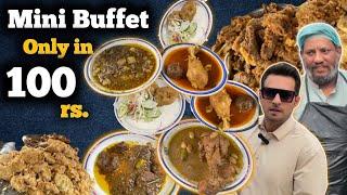 Best Low Budget Mini Buffet in Lahore | Bofi Bhai Food Only in 100 Rs | Dip With Asim