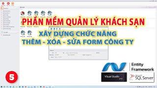 Phần mềm quản lý khách sạn | Form chức năng | Form Công ty | KhoaiCodeTV