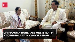 Bengal CM Mamata Banerjee meets BJP MP Nagendra Ray after TMC's Lok Sabha victory in Cooch Behar