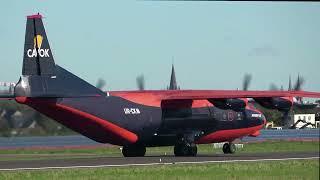 WELCOME RETURN ANNO 2024 : versatile classic CAVOK Antonov 12 , UR-CKM , Ostend Airport