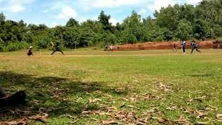 Underarm cricket at savnoor puttur.. Advanced sweep six by Yathish Raj team "United Eagles Padavu"