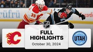 NHL Highlights | Flames vs. Utah Hockey Club  - October 30, 2024