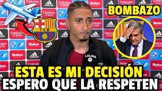 ¡EITA! DESPUÉS DE LA REUNIÓN MIRA LO QUE DIJO RAPHINHA SOBRE DEJAR BARCELONA / SORPRENDIÓ A TODOS