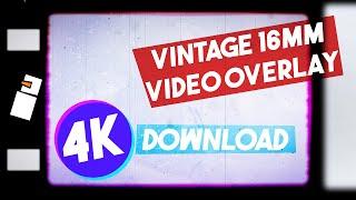 Vintage 16mm Film Damage Overlay Frame 4k | Snowman Digital