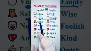  APRENDE PALABRAS COTIDIANAS EN INGLÉS  #aprendoinglescantando6191 #ingles #aprende