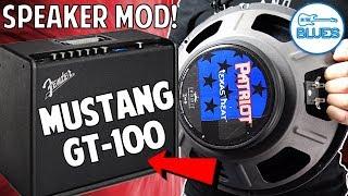 Fender Mustang GT-100 Speaker Swap (Texas Heat Speaker)