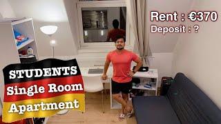 My new student single room apartment in Berlin, Germany. l Student hostel in Berlin, Germany l Hindi