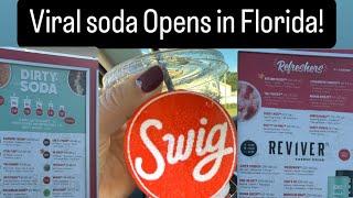 Viral dirty soda shop finally comes to Florida! Swig Drinks in Clermont Florida review! #swigsoda