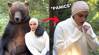 Woman Chooses The Bear Then INSTANTLY Begs Man For Help