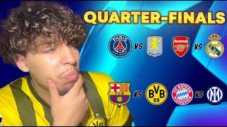 My Champions League Quarter Finals Predictions!