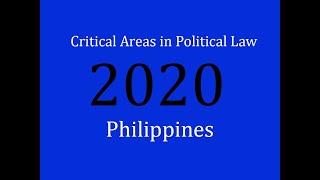 Critical Areas in Political law