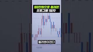 100만원으로 돌려본 프로그램 1일차  #자동매매 #비트코인 #shrots