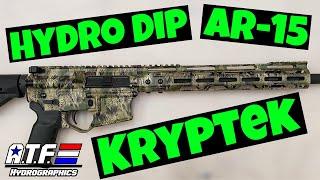 Hydro Dip AR 15 - Kryptek Camo - ATF Hydrographics