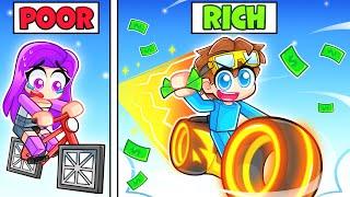 POOR vs RICH Bike In Roblox Bike Obby!