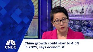 China growth could slow to 4.5% in 2025, says economist