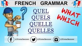 FRENCH GRAMMAR - QUESTION WORDS - ASKING WHICH / WHAT QUESTIONS WITH QUEL