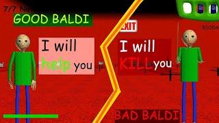 Good Baldi VS Bad Baldi - Baldi's basics mod - No touching challenge