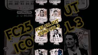 FC25 ALL FUT ICONS VOL 3 #fifa #FUT #FC25 #FUTICON #gameplay #PLAYERS #socceraid #fc25fut