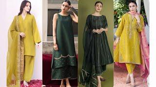 Latest Mehendi Dress Design Ideas 2024 || Elegant Mehendi dresses || Formal Mehendi outfit  ideas 