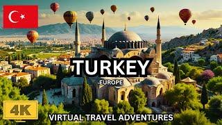 Turkey 4K Adventure With Calming Music Hot Air Ballooning Over Cappadocia's Breathtaking Landscapes