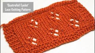 How to Knit: Traditional Tulip Lace | aka Quatrefoil or Diamond Lace | Beautiful Knitting Pattern