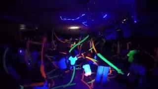 "Lacary" Doing a Laser, Dance, Glow, Party with Neon Balloon Twisting