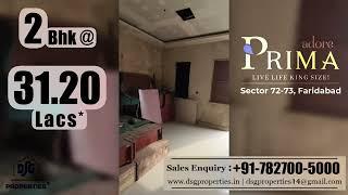 Adore Prima Faridabad - 2BHK Sample Flat Video | 782700-5000 #Adore #2BHK #adoreprima