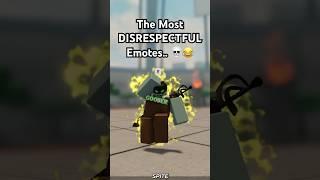 Most DISRESPECTFUL Emotes  The Strongest Battlegrounds ROBLOX #shorts