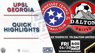 Tennessee Tempo FC v. Dalton United FC Highlights | June 30, 2023