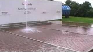 Permeable paving demonstration