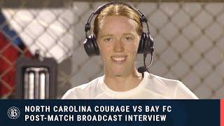 Tess Boade Full Time Interview after Bay FC Draw