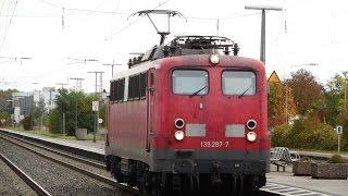 Einheitslok-Special mit 139 287 (BYB, ex-110 287): Luftpressersound, rangieren und Ausfahrt