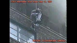 FDNY- Times Sq Roof Rope Rescue- 1991