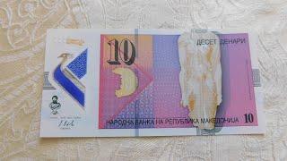 North Macedonia 10 Denari Polymer Banknote!