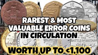 Rarest & Most Valuable error coins in Circulation | Worth upto €1,100 | do you have this master coin