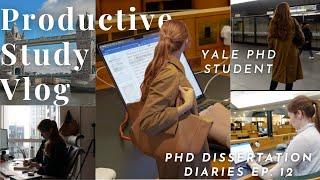 *productive STUDY vlog* | Yale History PhD Student in London | Dissertation Diaries Ep  12