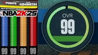 FASTEST Way To Hit 99 OVERALL + MAX ALL BADGES in NBA 2K25… (100K+ a game) Best 99 Overall Method